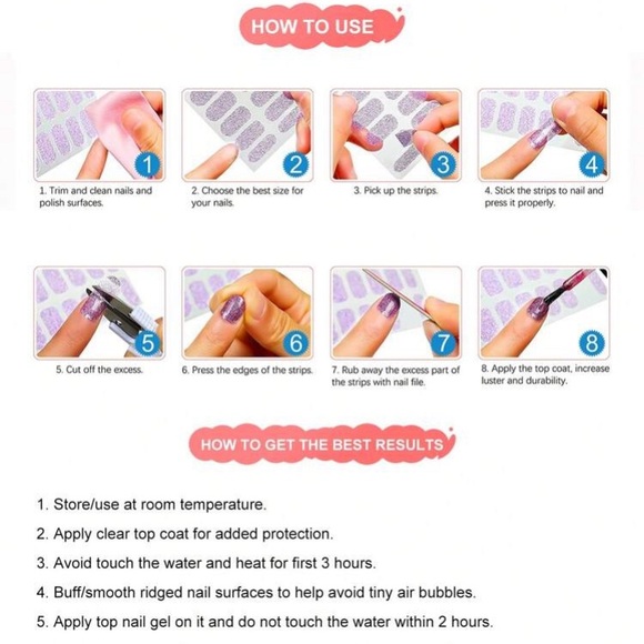 2 Nailwrap Sets Thanksgiving Christmas Turkey Fox Pie & Pumpkins~Santa Glitter.. - Picture 6 of 6